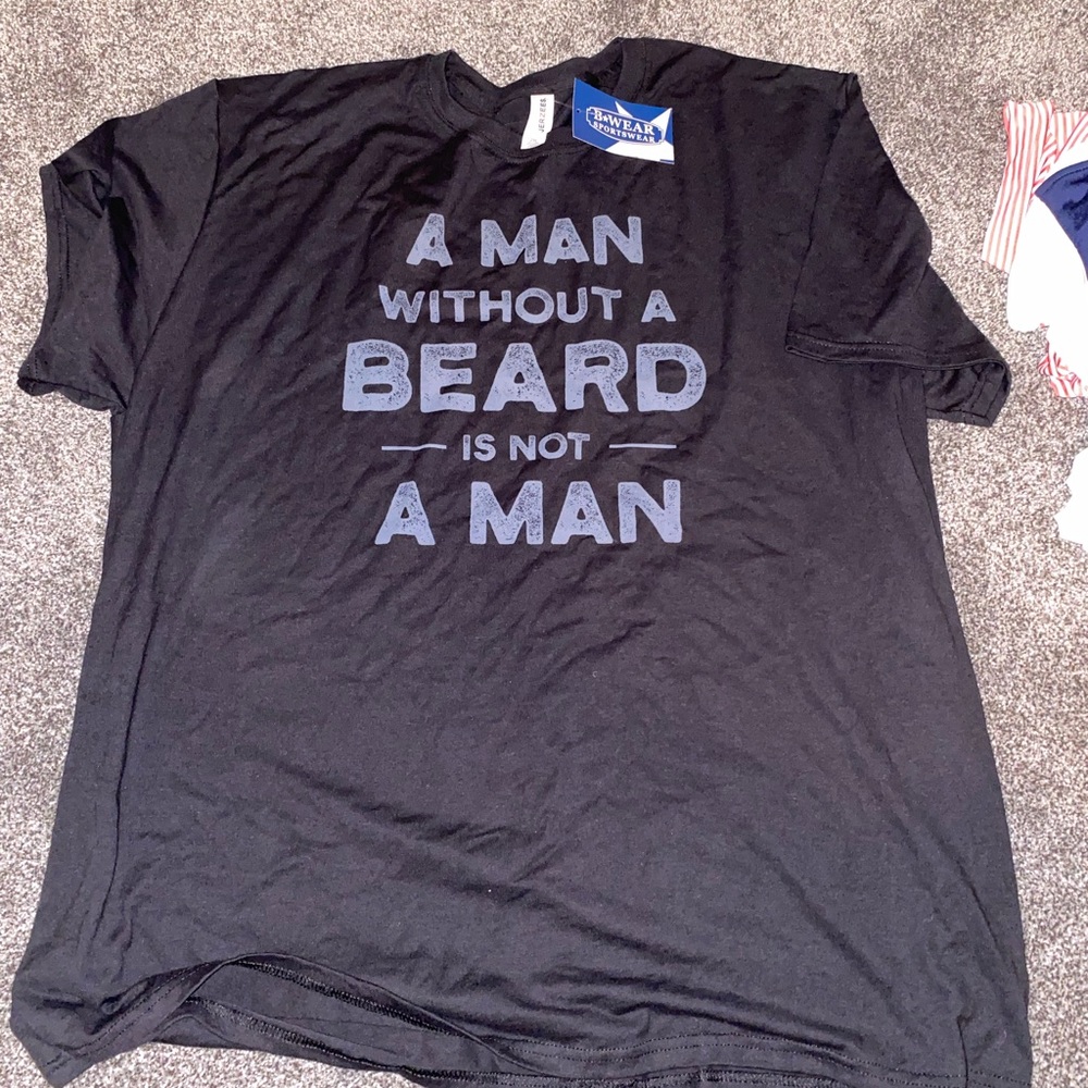 NWT “Man Without A Beard” Shirt Size 2x